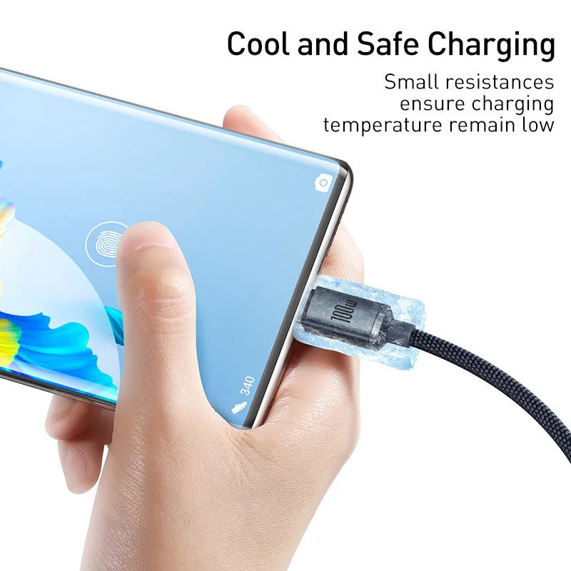 Baseus 100W USB-C Fast Charging & Data Cord Cable