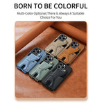 Slim Carbon Fiber Leather Wallet Flip Case with Card Holder for iPhone 14 Series