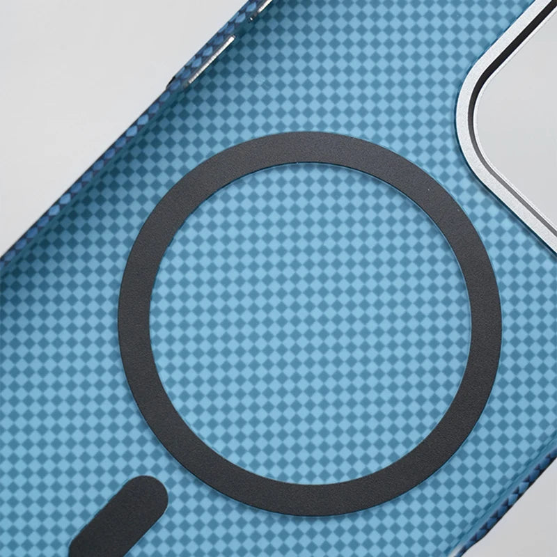 Carbon Fiber Texture MagSafe Case for iPhone 16 Series