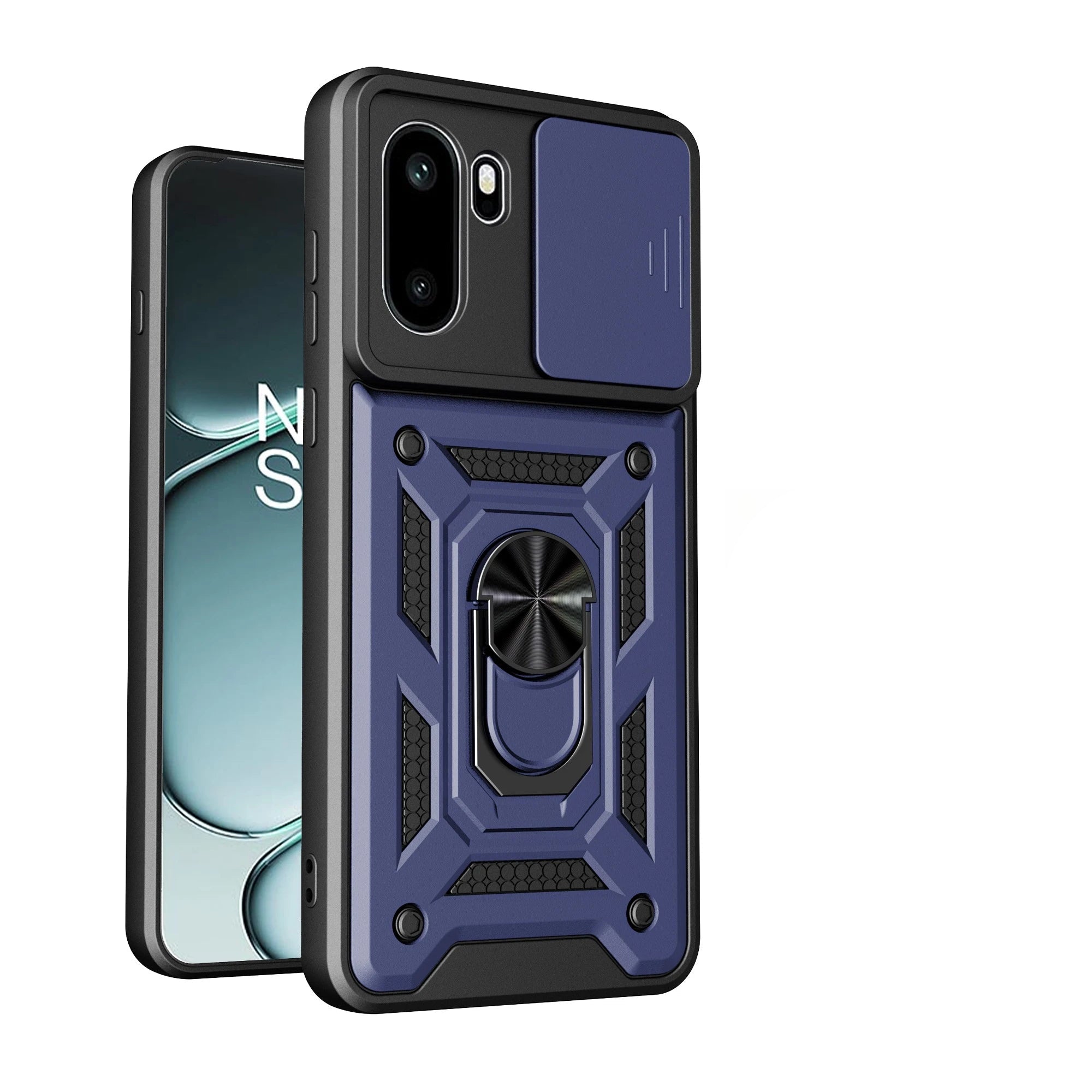 OnePlus 15R Rugged Protective Case with Ring Stand