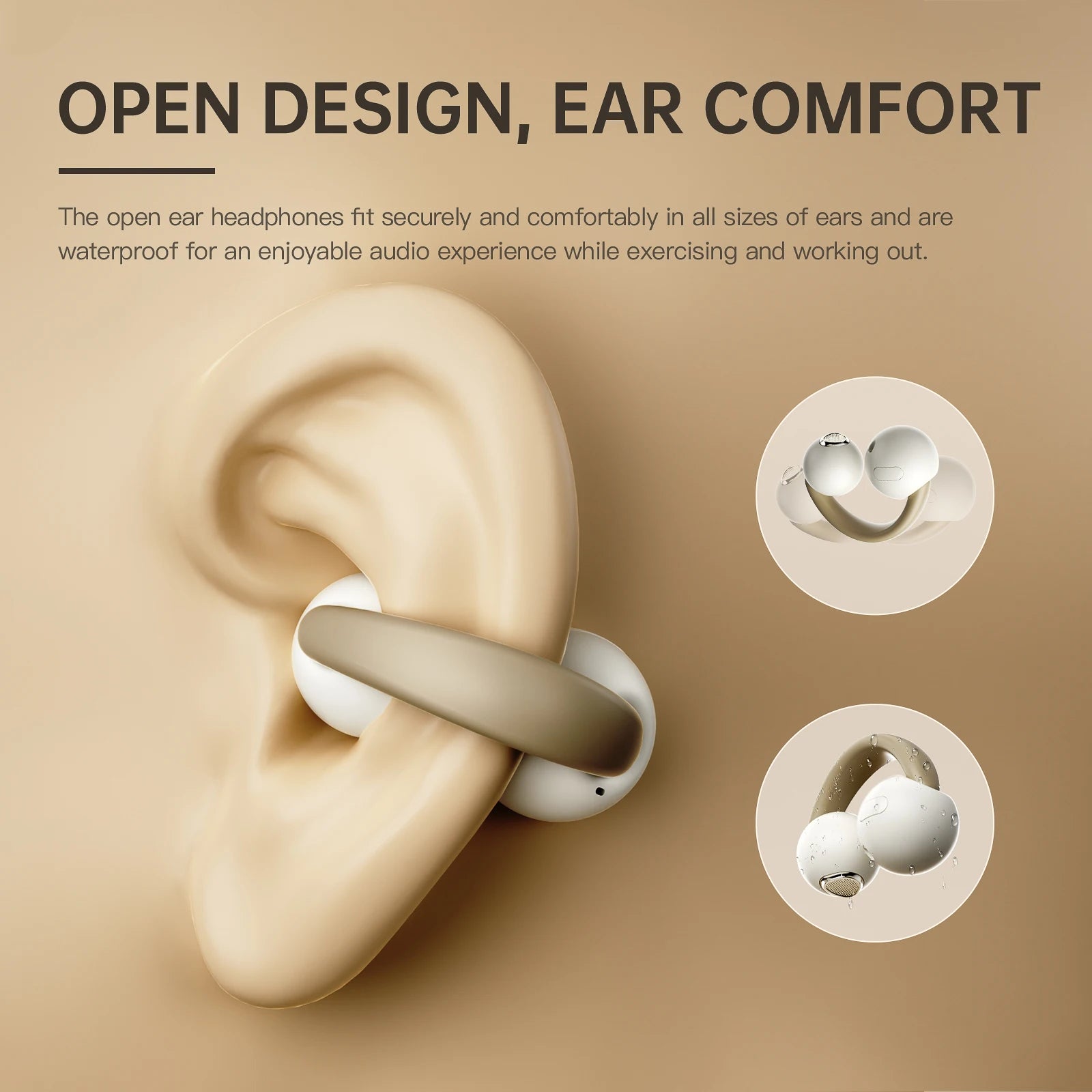 iKF Pet Clip Open-Ear Bluetooth Earbuds