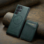 Premium Leather Magnetic Removable Wallet Case for Samsung Galaxy S24 Series