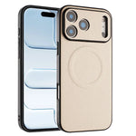 Litchi-Textured MagSafe Case with Raised Camera Protection for iPhone 17 Series