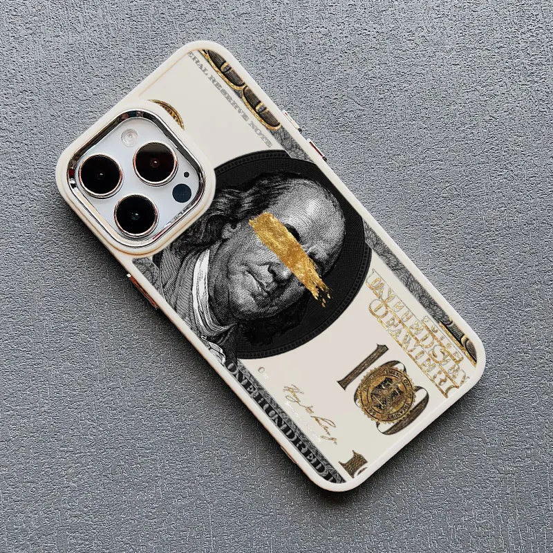 Dolar Bill Graphic Shockproof Soft Silicone Case for iPhone 15 Series