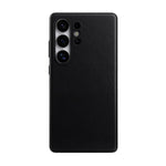 Luxury Oil Wax Leather Case with Magnetic Closure for Samsung Galaxy S25 Ultra