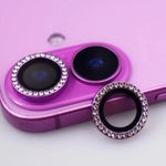 Bling Glitter Diamond Rhinestone Camera Lens Protector for iPhone 16 / 16 Plus