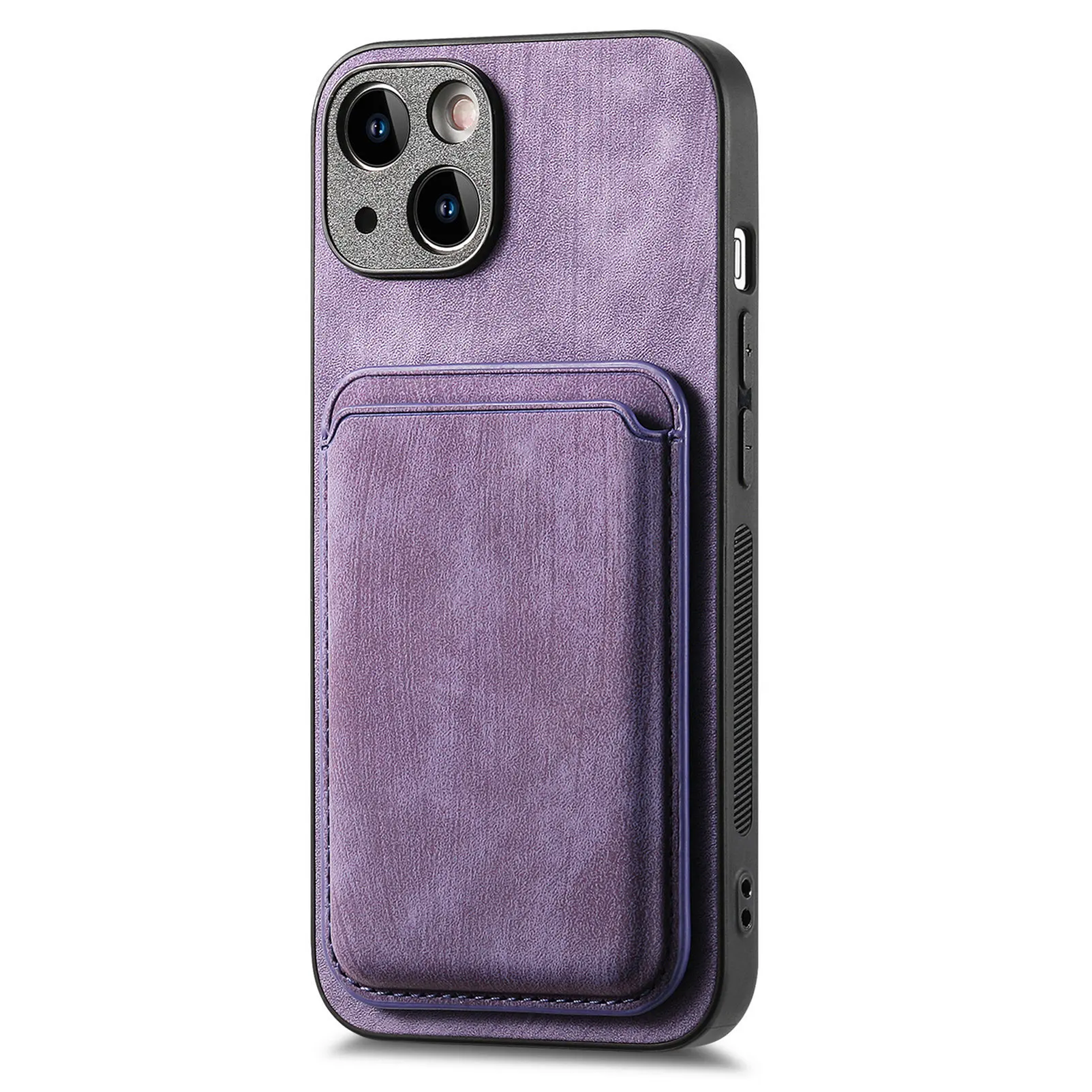 2-in-1 Detachable MagSafe Card Slot Leather Case for iPhone 15 Series