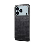 Premium Alligator Pattern Leather Protective Case for iPhone 17 Series
