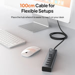 CABLETIME 7-in-1 USB Hub with Power Delivery