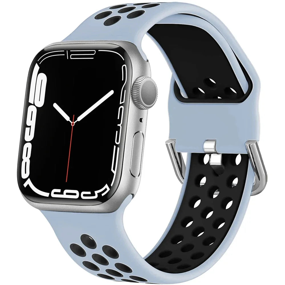 Two Tone Silicone Sport Strap for Apple Watch