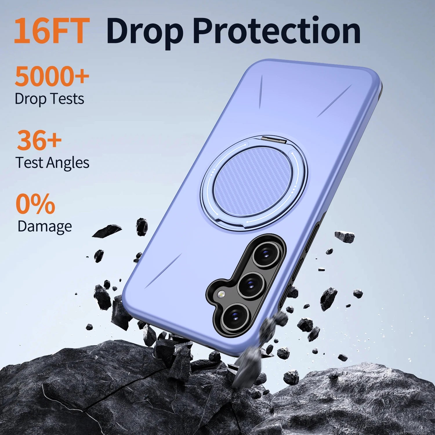 Shockproof Case with Magnetic Ring Holder for Samsung Galaxy A56
