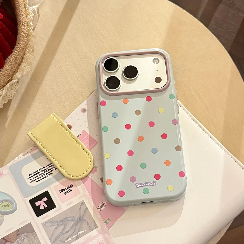 Colorful Polka Dot Protective Case for iPhone 17 Series