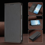 Samsung Galaxy S26 Series Leather Wallet Cover with Magnetic Closure