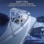 Flexible Transparent TPU Silicone Case for iPhone 15 Series