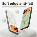 Matte PC MagSafe Case with Metal Buttons for iPhone 17 Series