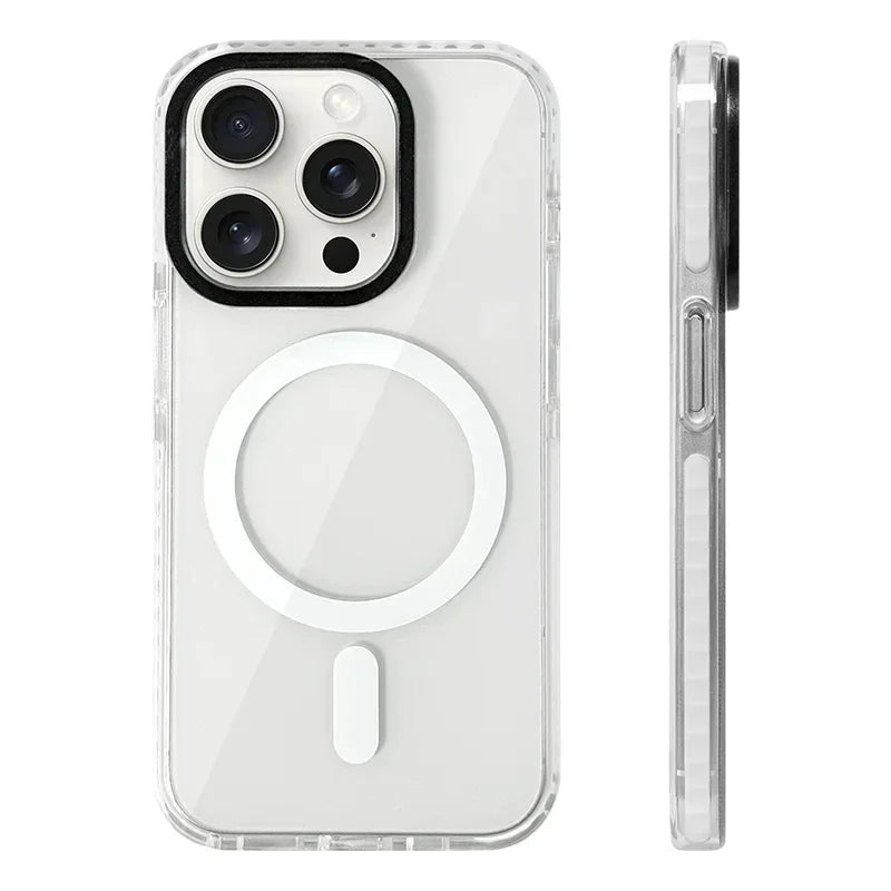 Neon Color Clear Bumper MagSafe Case for iPhone 16 Series