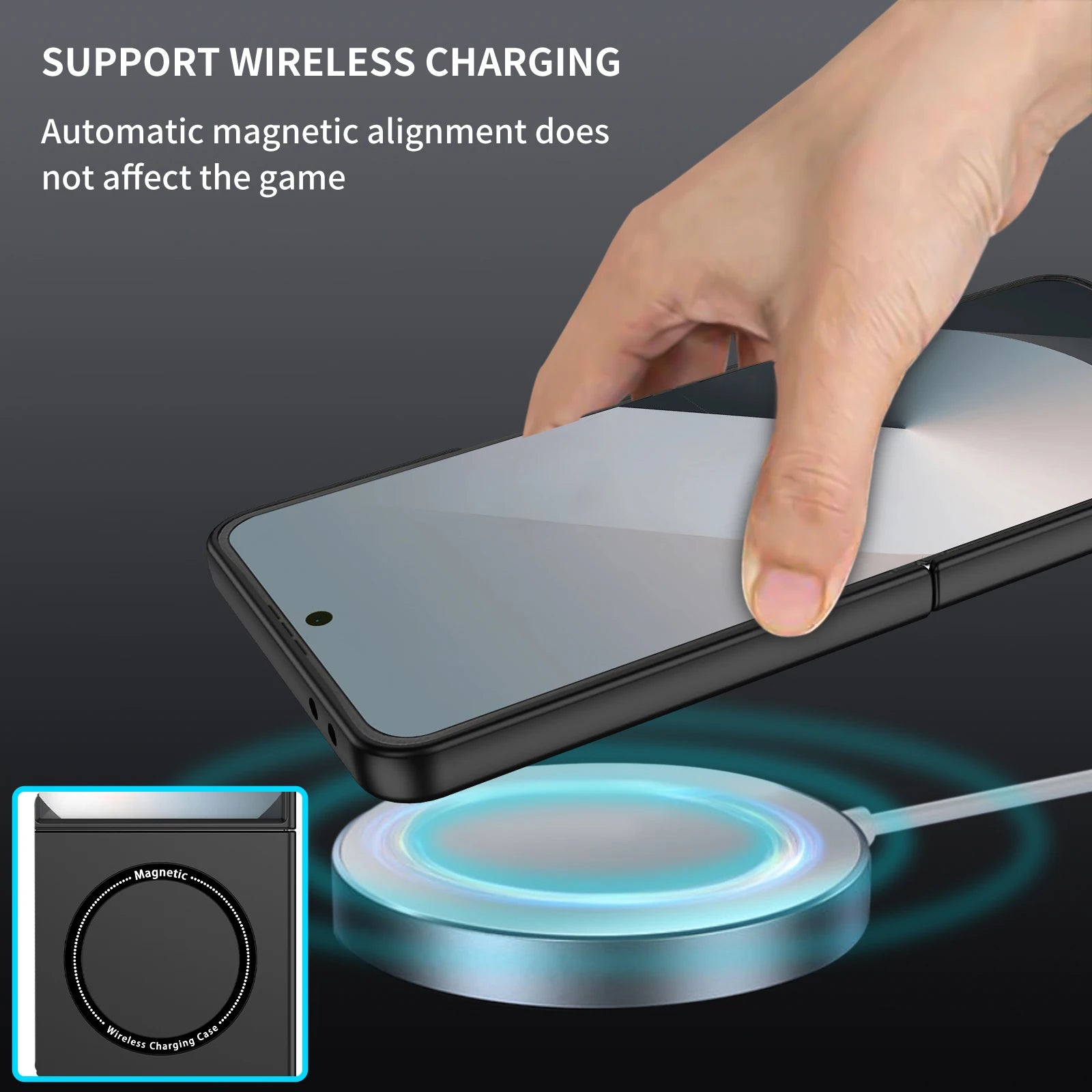 Durable Shockproof Matte Magnetic Case for Samsung Galaxy Z Flip 7