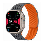 Perforated Silicone Band with Magnetic Closure for Apple Watch