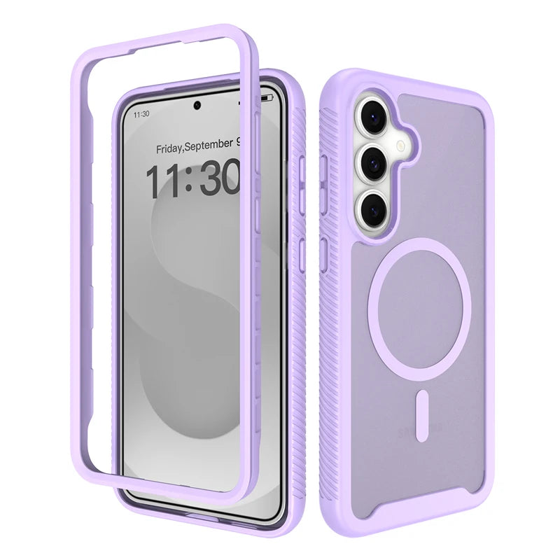 Translucent Magnetic Case with Reinforced Corner Protection for Samsung Galaxy S26 FE