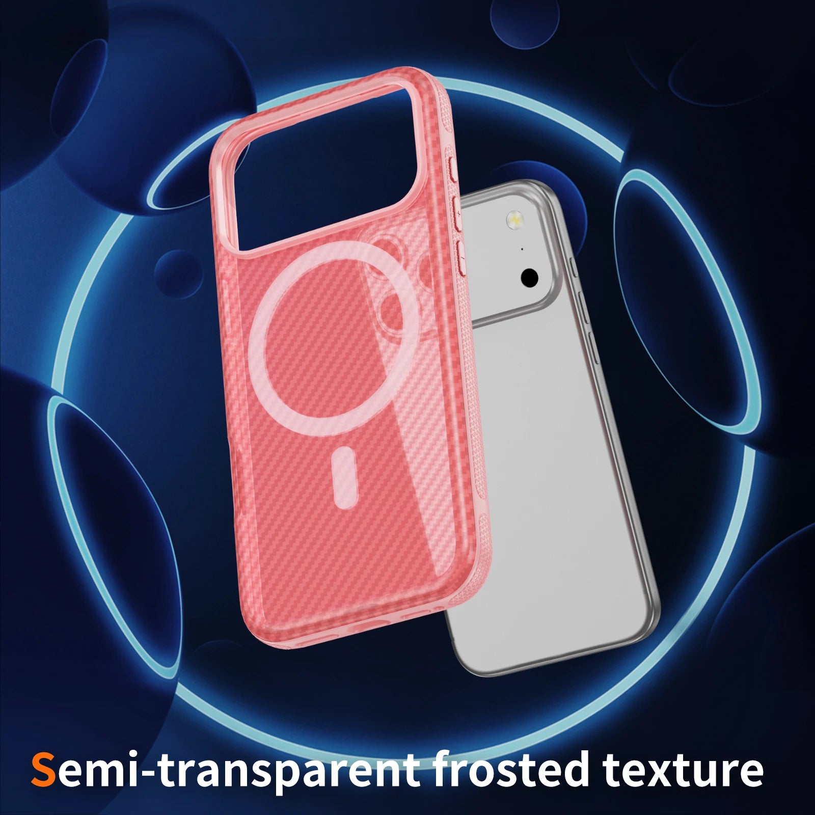 Slim Matte Aramid Fiber Pattern MagSafe Case for iPhone 17 Series