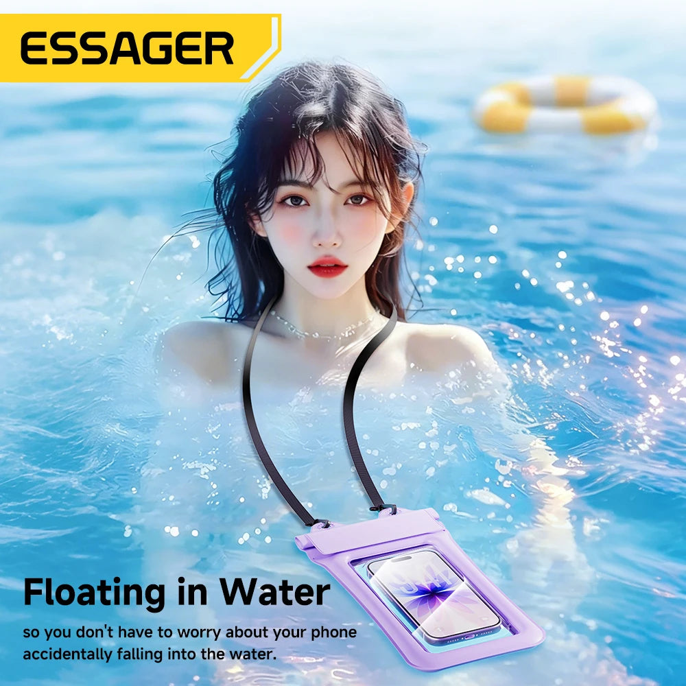 IPX8 Floating Airbag Waterproof Phone Pouch