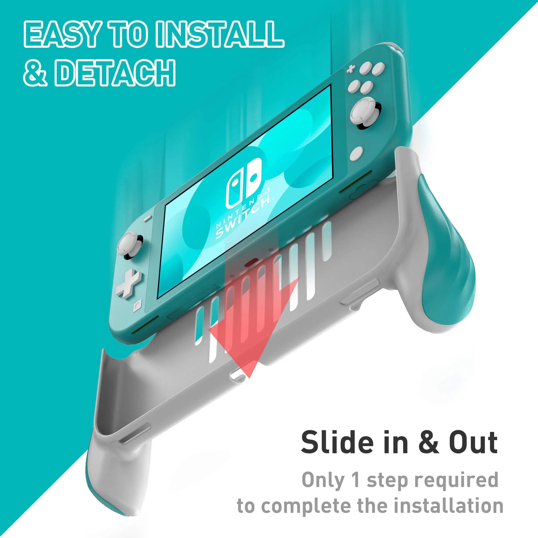 Ergonomic Grip Handle for Nintendo Switch Lite