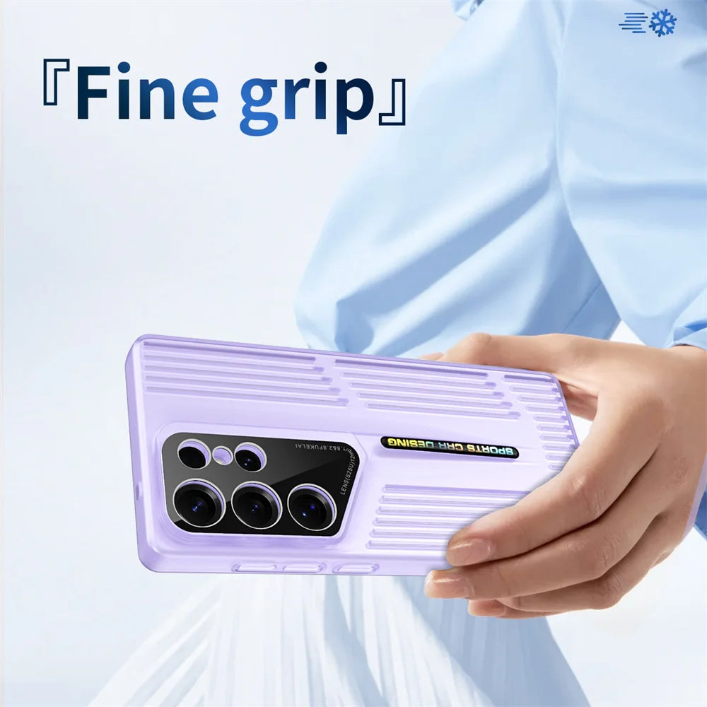 Breathable Translucent Phone Case with Heat Dissipation for Samsung Galaxy S25 Series