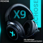 MCHOSE X9 7.1 Surround Sound Wireless Gaming Headset