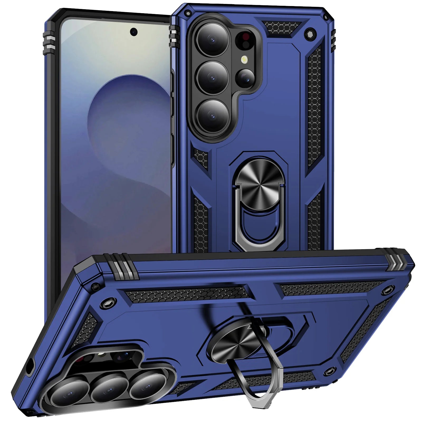Samsung Galaxy S26 Series Shockproof Case with Metal Stand
