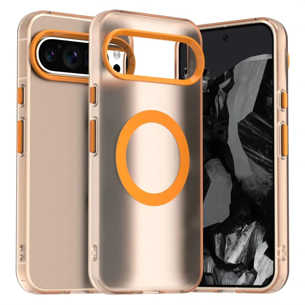 Matte Military-Grade Shockproof Magnetic Case for Google Pixel 9 Series