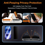 2-Pack Easy Install Tempered Glass Anti-Spy Privacy Screen Protector for iPhone 16 Series