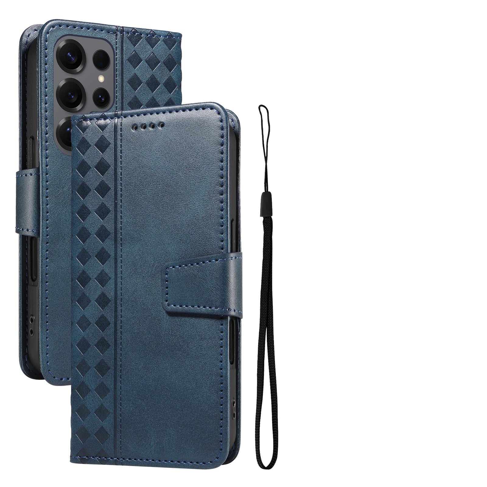 Samsung Galaxy S25 Series Flip Leather Wallet Case with Kickstand