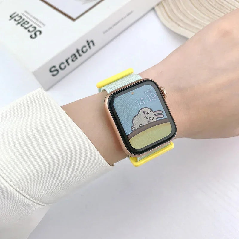 Breathable Nylon Elastic Strap for Apple Watch