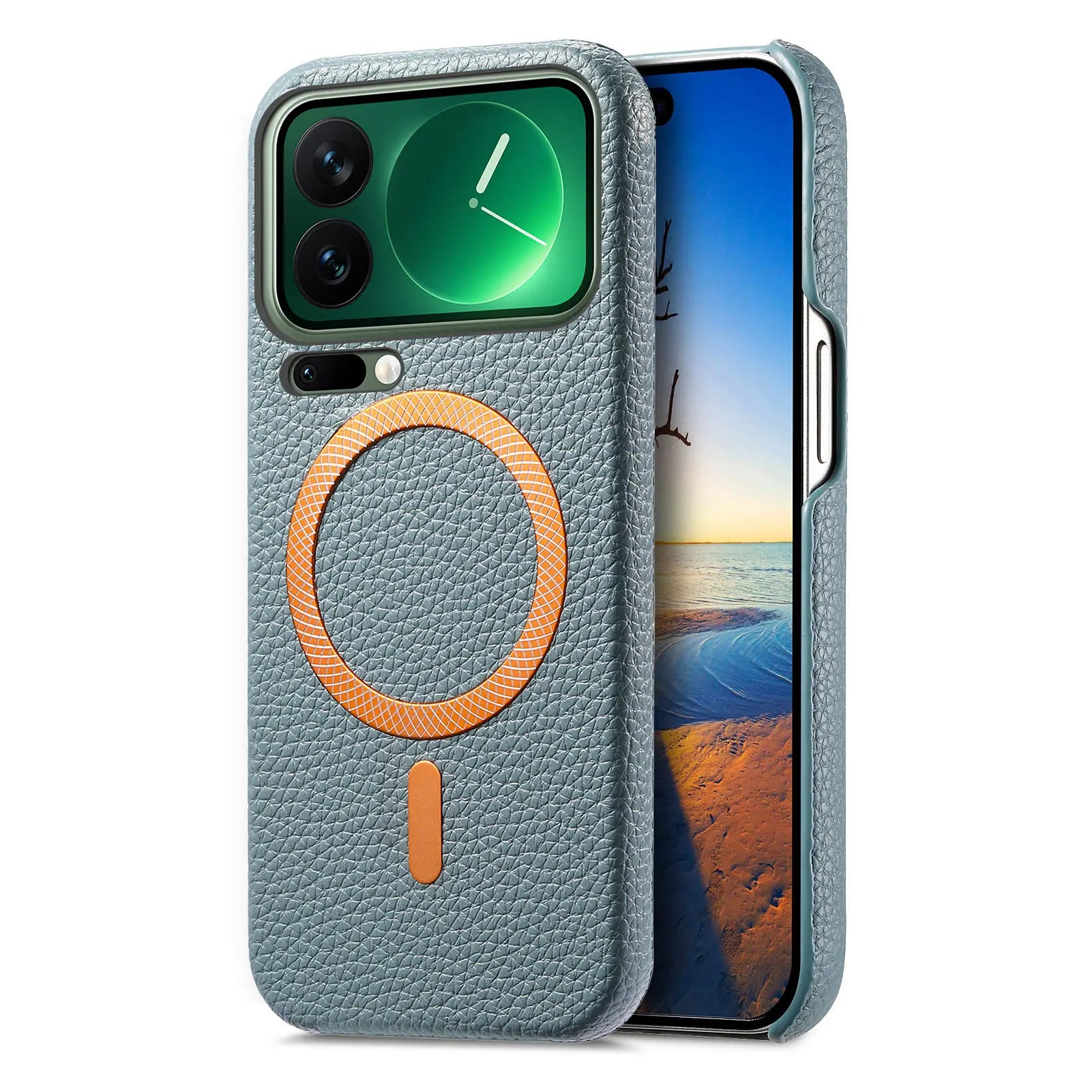 Business Lychee Grain Leather Case for Xiaomi 17 Series