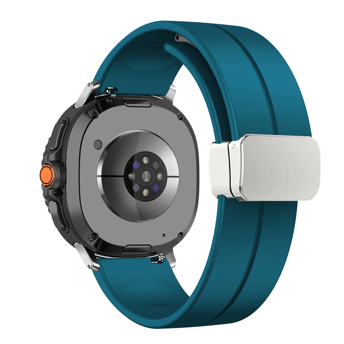 Silicone Magnetic Buckle Strap for Samsung Galaxy Watch 8 /  Galaxy Watch 8 Classic