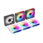 TEUCER DL-1 ARGB PC Fan Kit 3-Pack Wireless RGB Cooling Fans