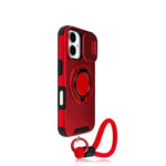 iPhone 16 Series Protective Case with Ring Holder & Wrist Strap
