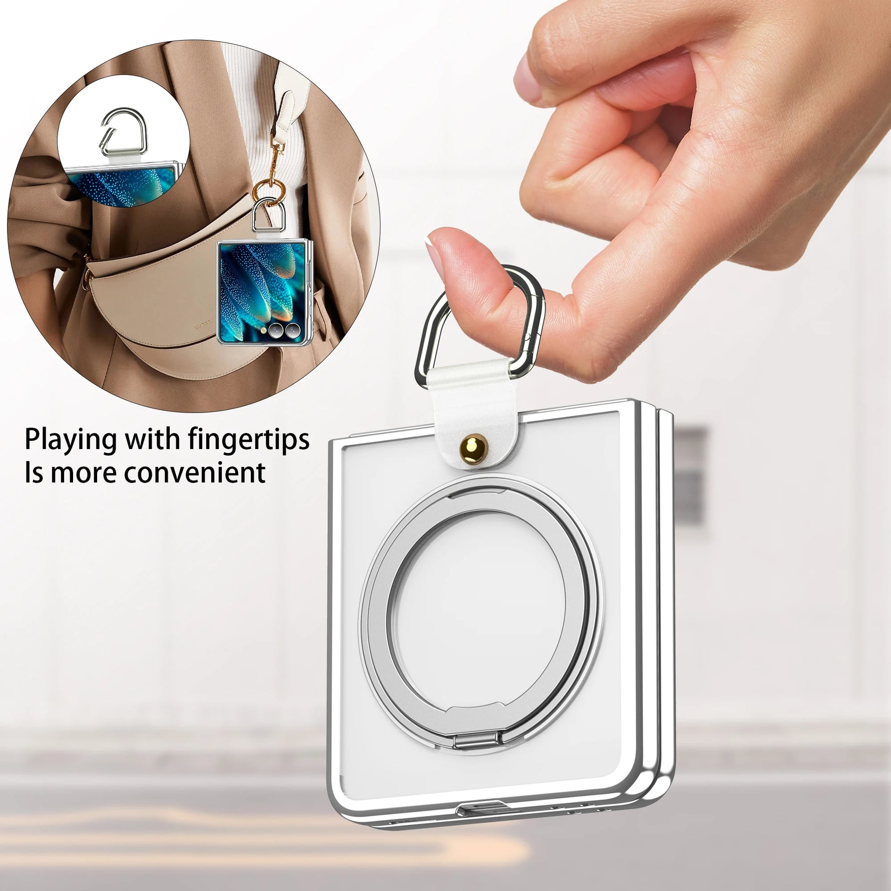 Slim Magnetic Case with Kickstand for Samsung Galaxy Z Flip 7