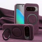 Google Pixel 9 Series Alcantara Magnetic Case with Foldable Stand