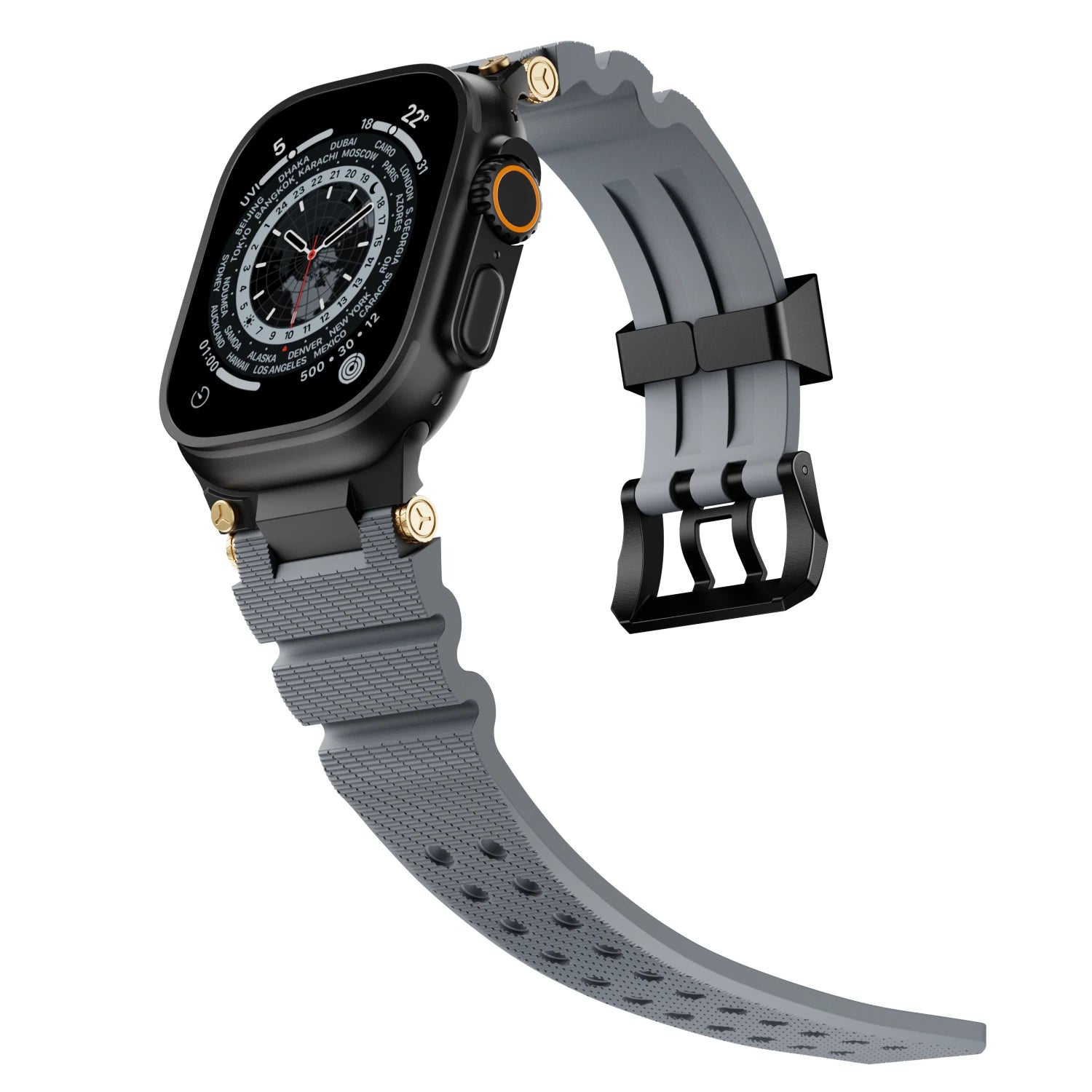 Heavy-Duty Silicone Watch Strap for Apple Watch