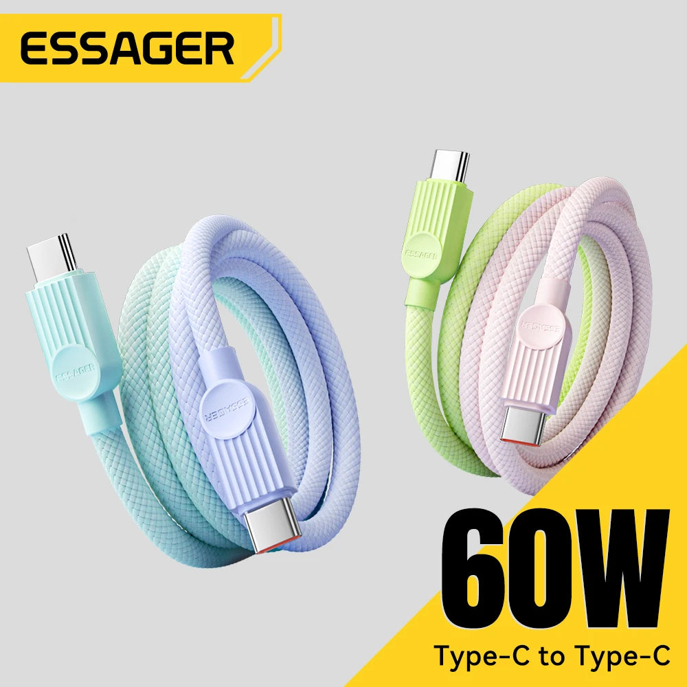 Essager 60W PD USB-C Color Charging Cable