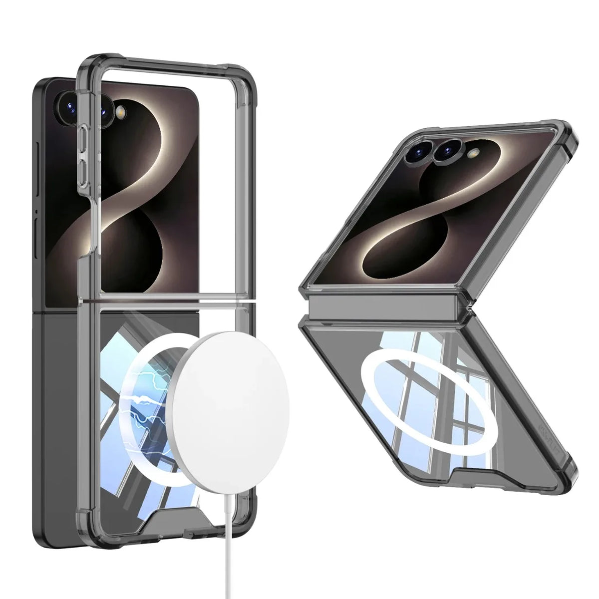 Clear MagSafe Bumper Case with Shockproof Corners for Samsung Galaxy Z Flip 8