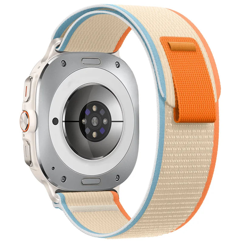 Ribbed Nylon No-Gap Watch Strap for Samsung Galaxy Watch Ultra 2