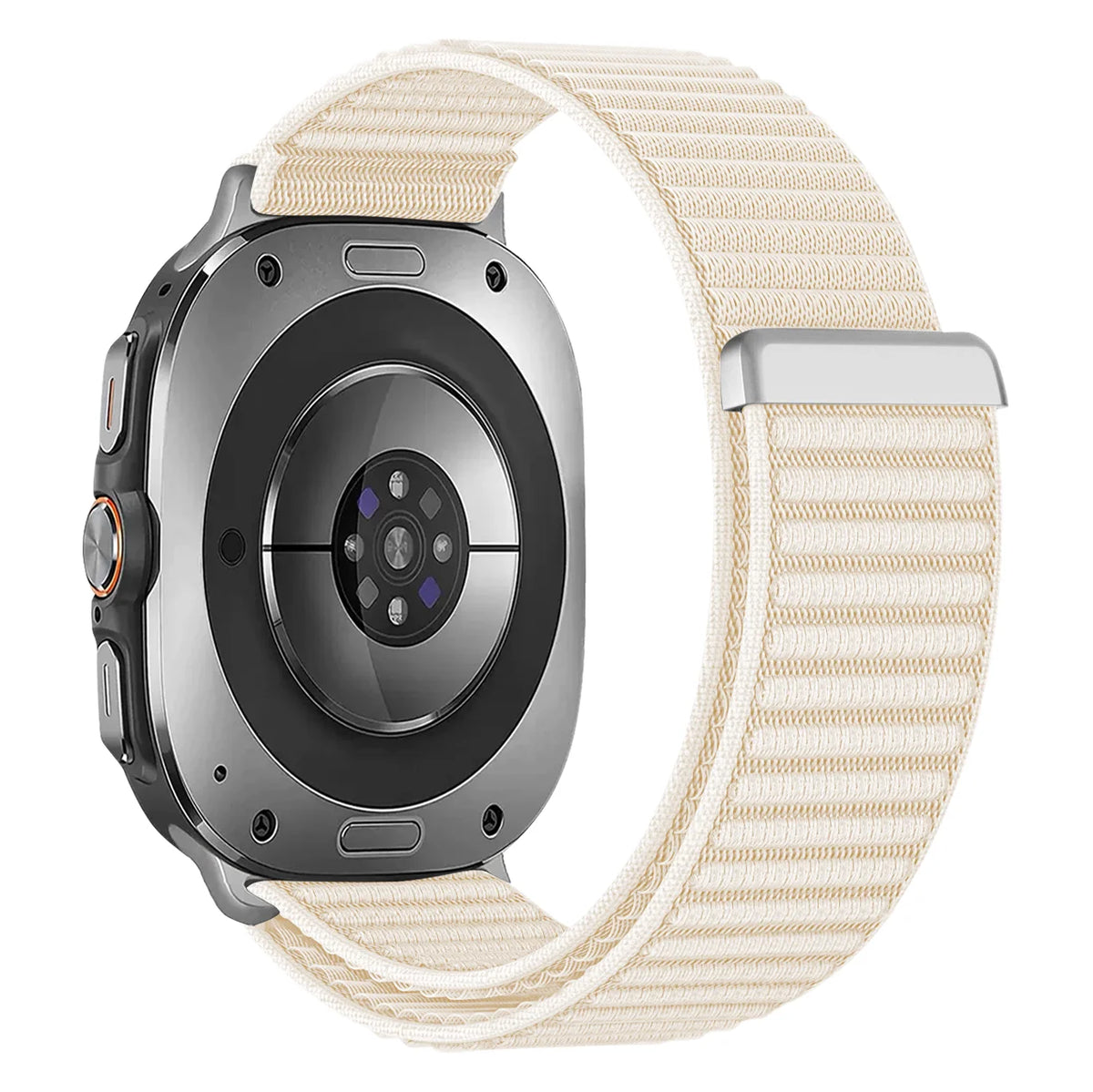 Elastic Nylon Velcro Watch Strap with Breathable Woven Design for Samsung Galaxy Watch 9