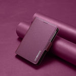 Genuine Leather Hinge Protection Wallet Case with Magnetic S Pen Slot for Samsung Galaxy Z Fold 8