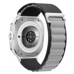 Breathable Nylon Weave Watch Band with Metal C-Hook Closure for Samsung Galaxy Watch Ultra 2