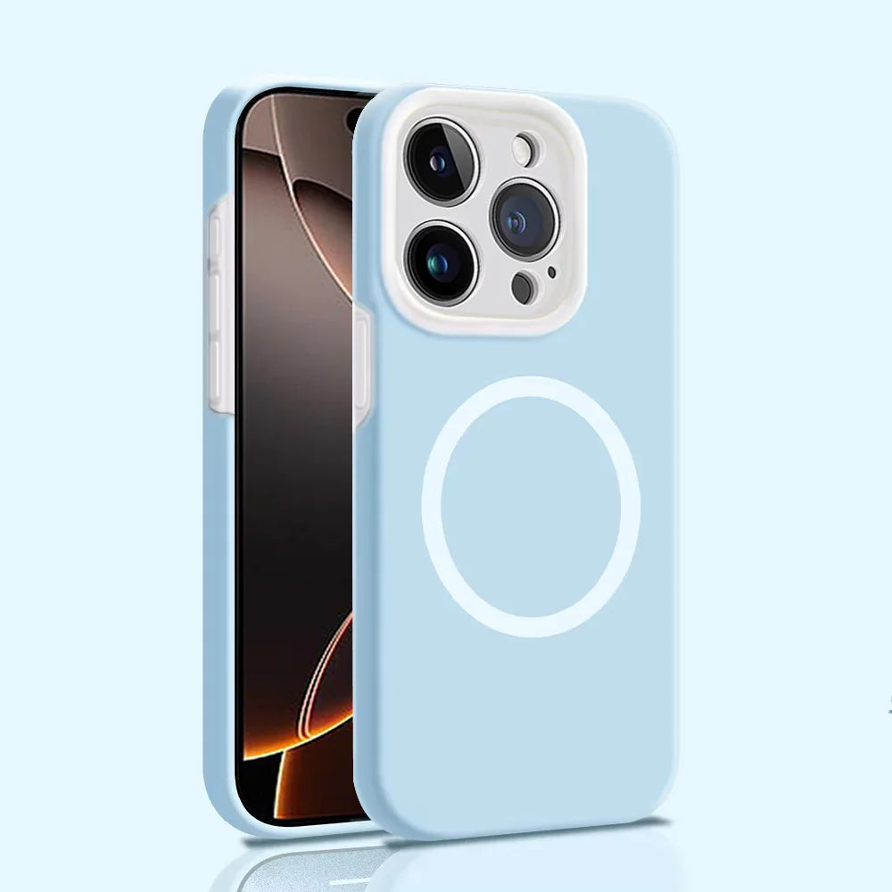 Fluorescent Jelly Liquid Silicone MagSafe Case for iPhone 16 Series