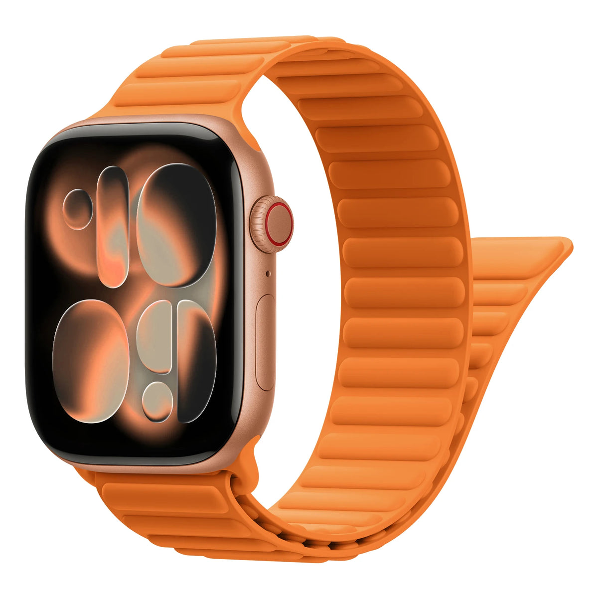 Silicone Magnetic Closure Band with N55 Magnets for Apple Watch