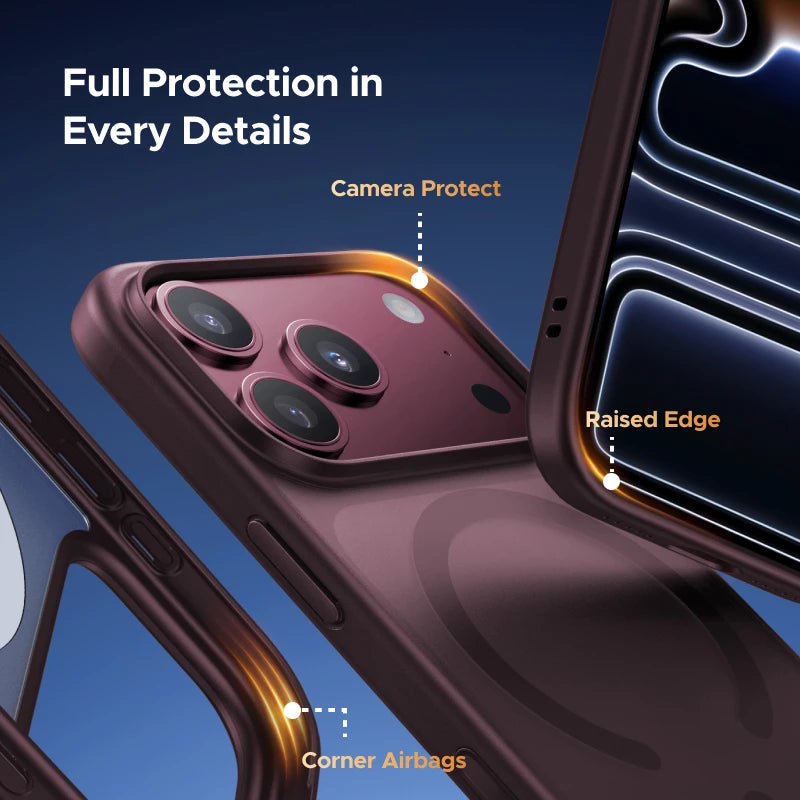 Shockproof Matte MagSafe Case for iPhone 18 Series