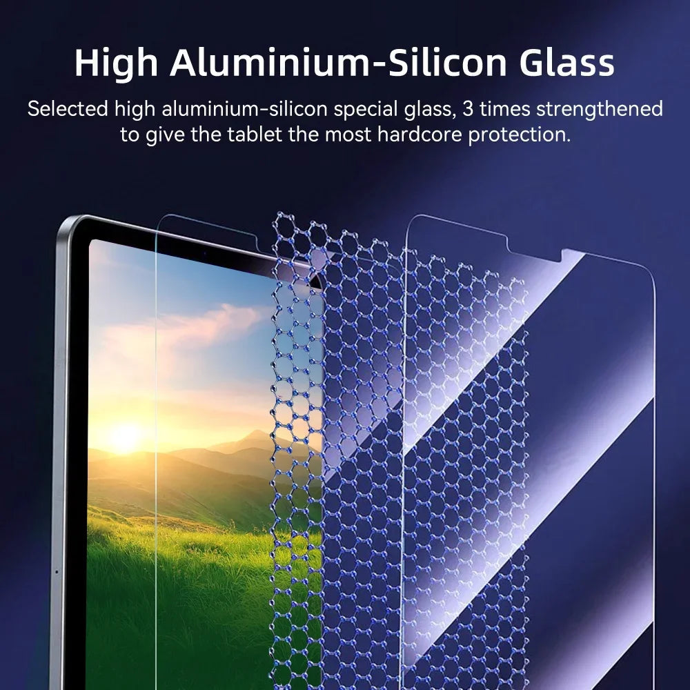 Glass Protector Paper Premium Tempered Glass Screen Protector for iPad Air M2 (2024) – Devicean